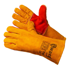 Краги Gward Track Lux, из спилка, оранжевого цвета, усиленные