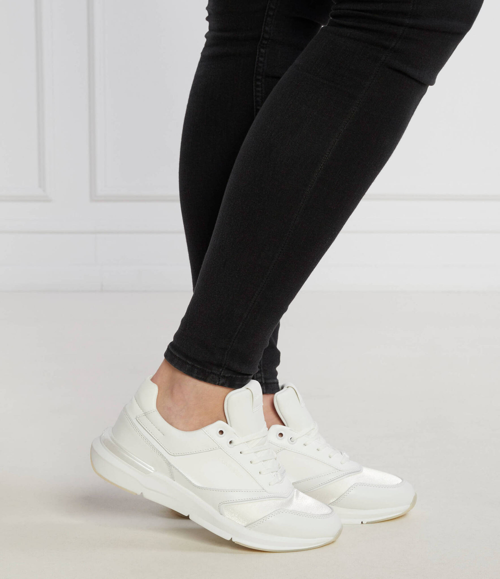 Кожаные кроссовки Calvin Klein - белый(HW0HW02041)