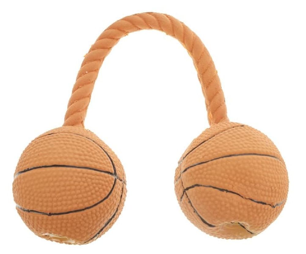 Игрушка латекс "Гантель баскетбольная" 16 см  L-118 (V.I.Pet)