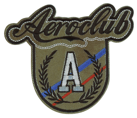 Термоаппликация "Аэроклуб", 9,7 x 4,8 см , 1 шт, 100% полиэстер (10013160/300819/0337387/1_Китай)
