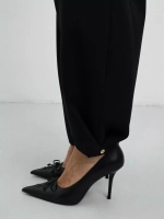 Брюки с маленькими деталями, Черные