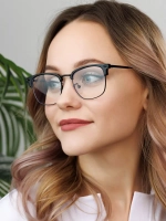 Очки для компьютера имиджевые защитные прозрачные нулевки