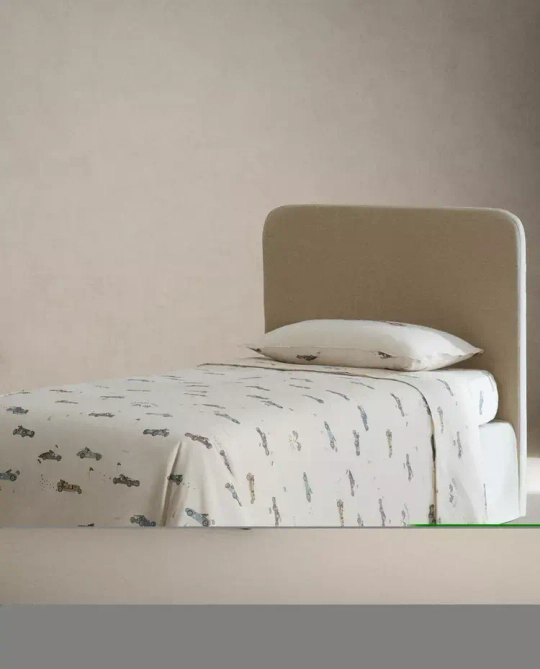 ZARA HOME ДЕТСКАЯ ПРОСТЫНЯ С ПРИНТОМ "СОБАКА", РАЗНОЦВЕТНЫЙ