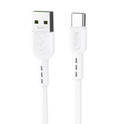 Кабель HOCO X33 USB-Type-C 5A 1м PVC White