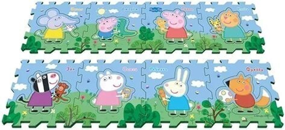 Peppa Pig Коврик-пазл Пеппа и друзья