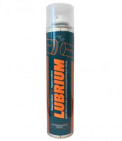Смазка сантехническая (баллон,АЭРОЗОЛЬ) 400мл  LUBRIUM (12/1шт)