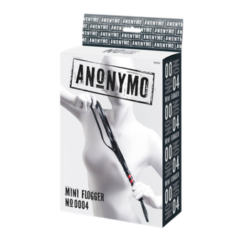 Мини флоггер с красной рукоятью Anonymo Mini Flogger #0004