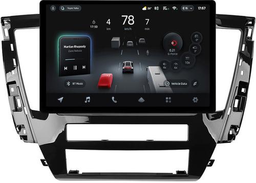 Магнитола для Mitsubishi Pajero Sport 3 2020-2024, Montero Sport (прямоугольный климат, рамка 9) - Teyes CC4-PRO монитор 13" 2K QLED на Android 13, Быстрейшая, Snapdragon 778G, ИИ, CarPlay, DSP, 4G SIM-слот