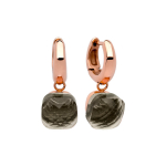 Серьги Qudo Firenze smoky quartz 300029 BW/RG