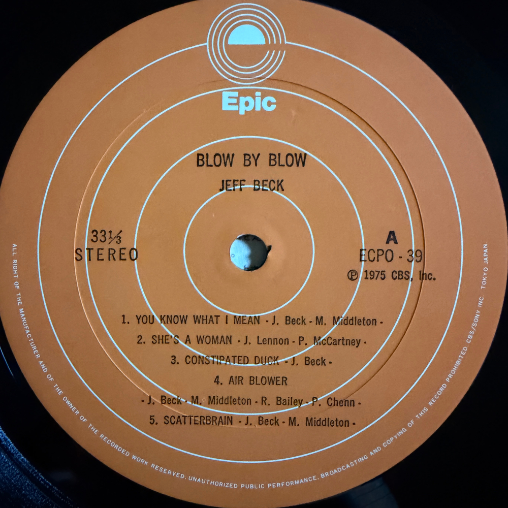 Виниловая пластинка Jeff Beck – Blow By Blow LP