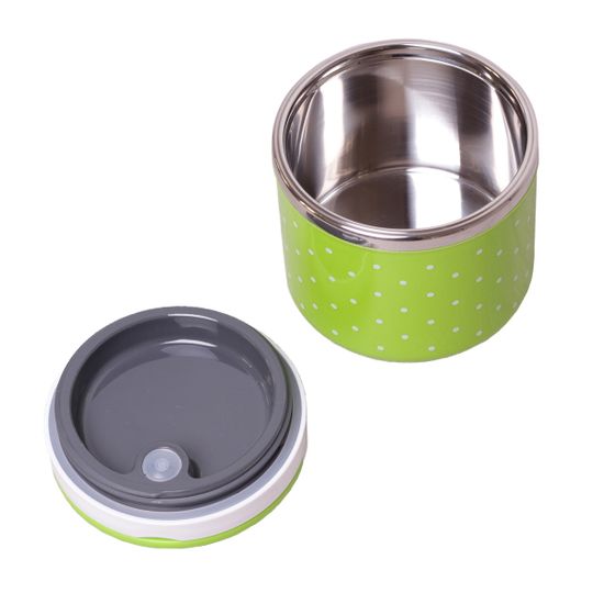 Ланч-бокс круглый 680 мл. Kamille КМ 2102 пластик, нержавеющая сталь