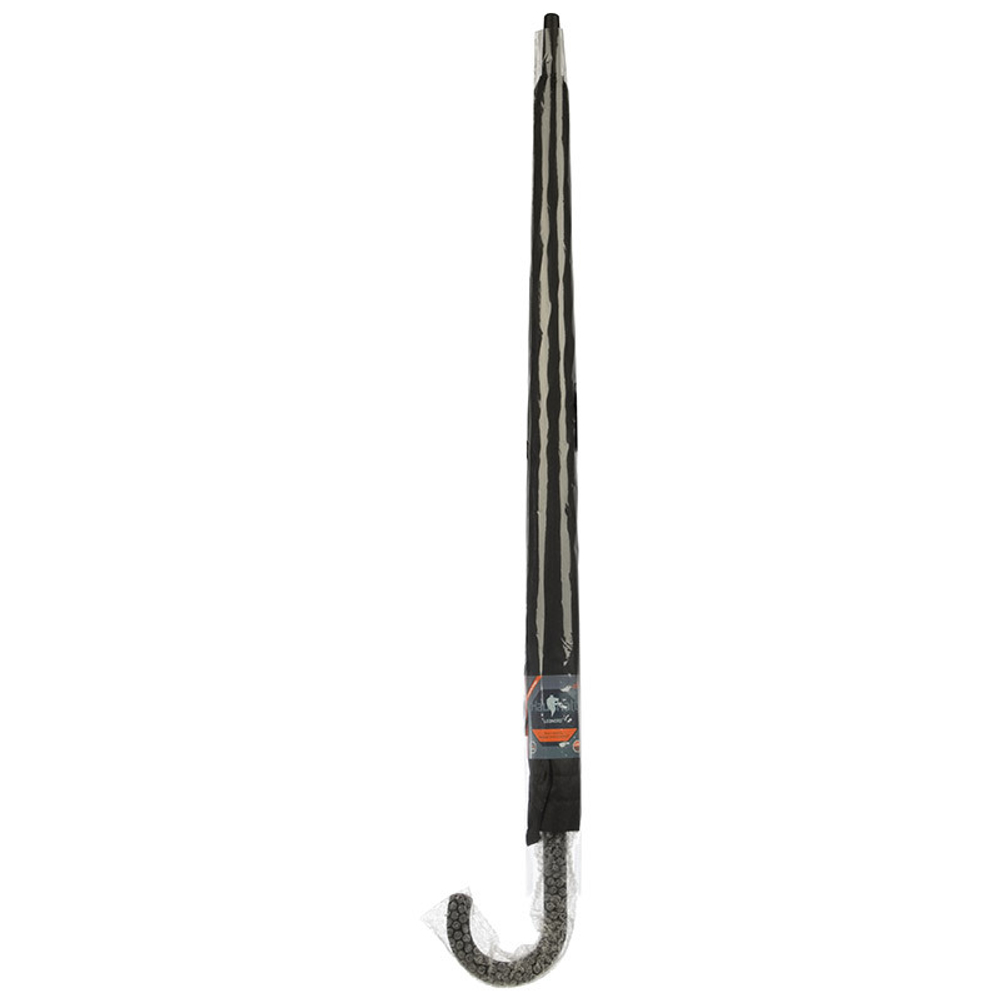 Зонт-трость полуавтоматический складной 119см (полиэстер) черный