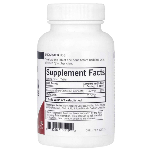 Kirkman Labs, мелатонин с замедленным высвобождением, 150 таблеток
