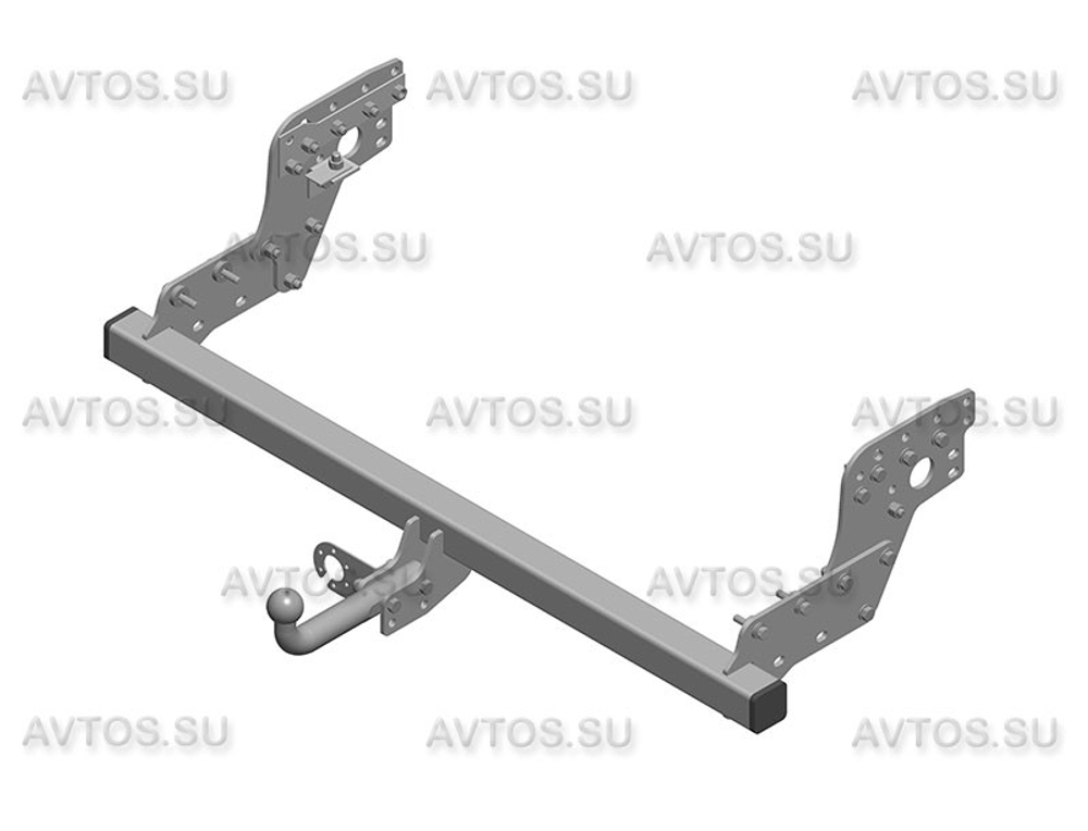 Фаркоп для Mitsubishi L200 2006-2015, в т.ч. Long (длинная база), L200 2015-2023 Тип шара: A. Нагрузки: 2500/120 кг, MI 28