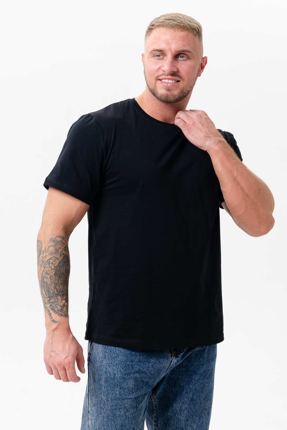 Футболка однотонная