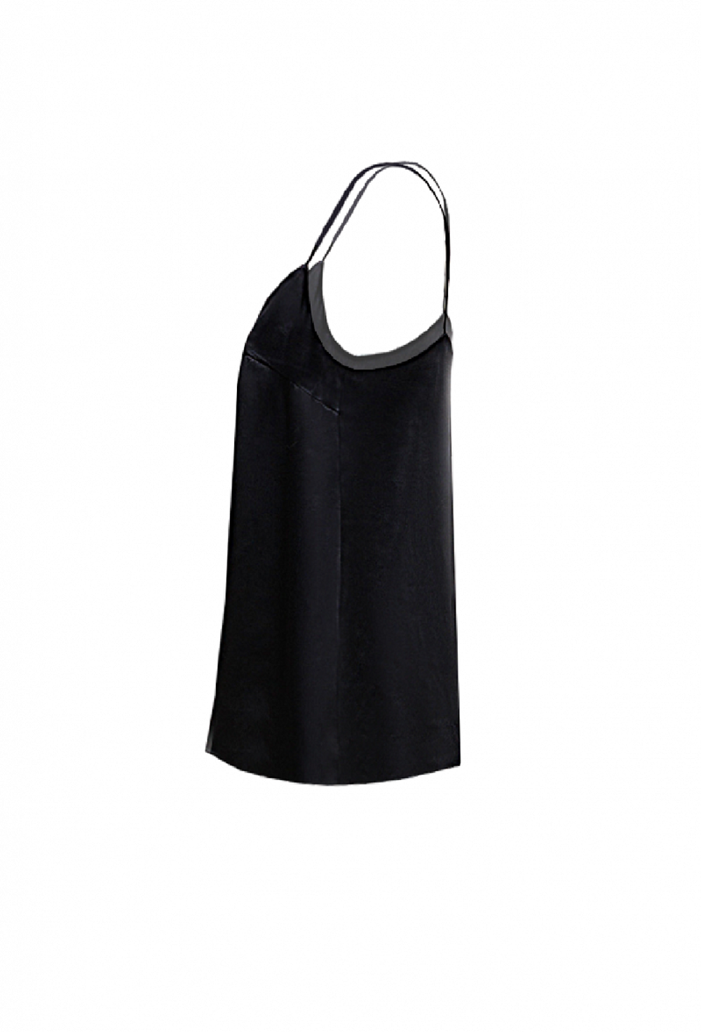 Топ на тонких бретелях черный 21-01-24 SS