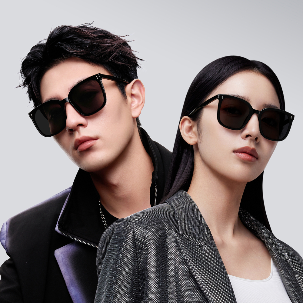 HLA TR/Memory Plastic Square Sunglasses Unisex