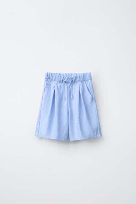 ZARA ШОРТЫ-БЕРМУДЫ ИЗ МОДАЛА, СИНИЙ