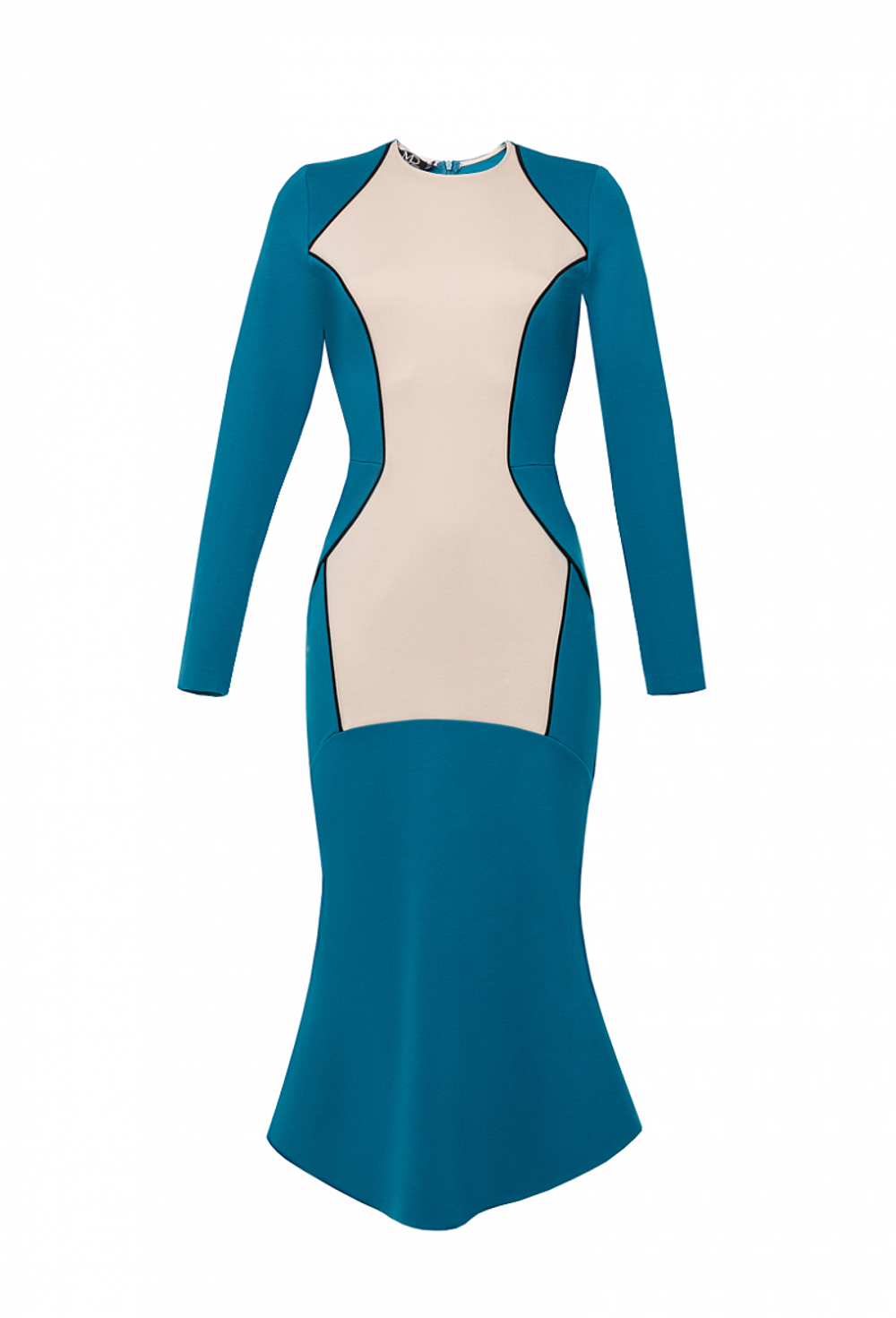 Трикотажное платье силуэта годе с отрезной талией 03-03-21 FW