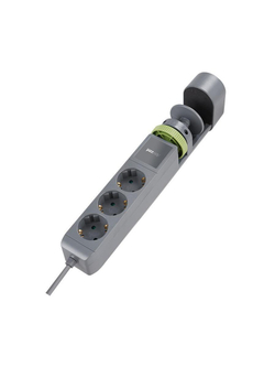 Удлинитель 3х1.5м на струбцине с заземл. с выкл. 3 USB выхода (2А+1С) IP20 ПВС 3х1 ETD-03U-150-gy (3х1.5) сер. JAZZway 5059559
