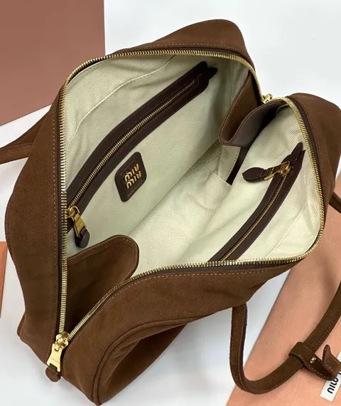 Сумка MIU MIU замшевая, коричневый