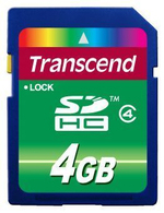 Карта памяти Transcend SDHC 4 Gb CL4