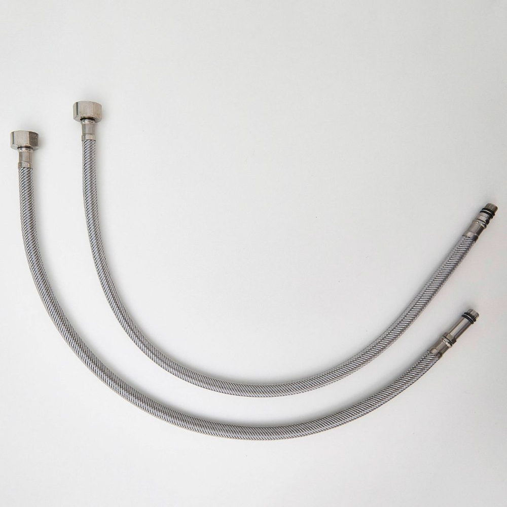 Подводка гибкая д/смесителя 50 см Н10 х В1/2 (пара)