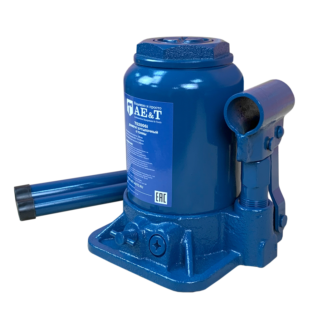 Домкрат бутылочный двухштоковый T02006i AE&T 6т
