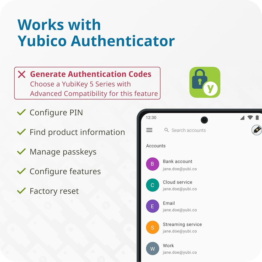 Identiv uTrust FIDO2 NFC Security Key — Ключ безопасности с USB-C и NFC Аутентификация без паролей для физических и юридических лиц