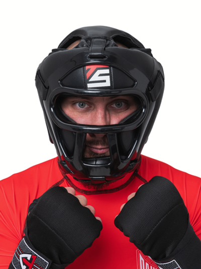 Шлем боксерский TS Sport с решеткой