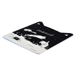 Скетчпад (альбом для эскизов)  арт. 61688 МОРСКИЕ КОТИКИ /210х260 мм,24л., мягкий переплёт (2 скобы) фигурная вырубка. Обложка - мелованный картон 190 г/м², тиснение цветной фольгой, вн.блок - белый офсет 100 г/м²,