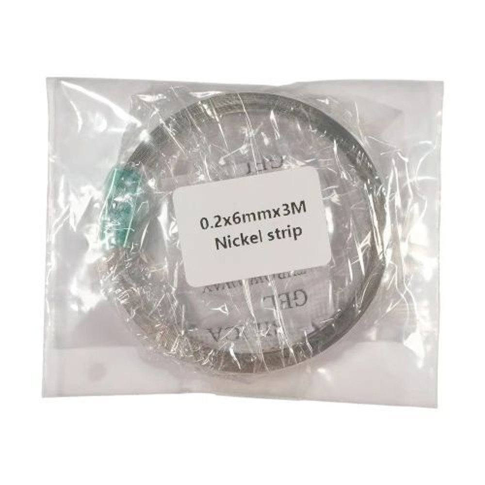 Никелированная лента для сварки и пайки аккумуляторов 0.20*6мм (3 метра)