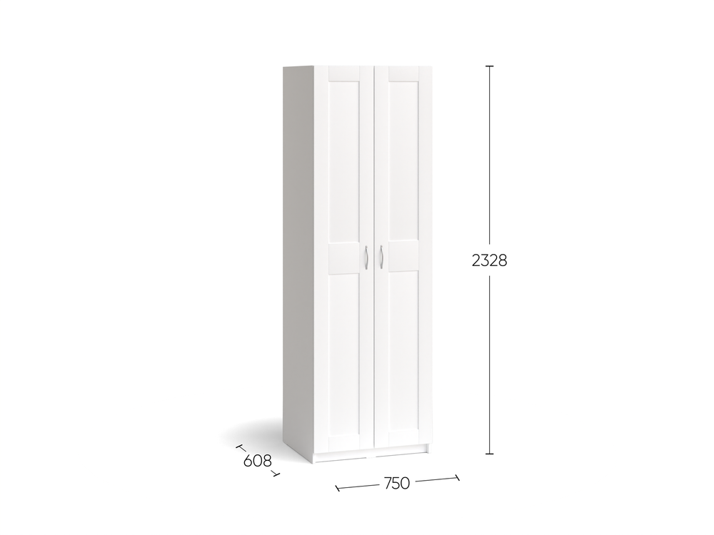 Шкаф Макс 2 двери 75х61х233 (венге)