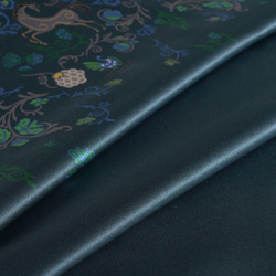 Наволочка 50x70 Mollen Цветок папоротника темно-бирюзовая шелковая