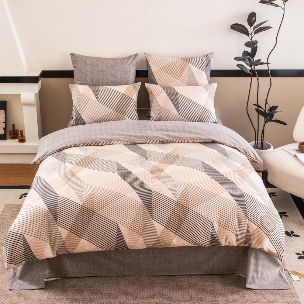 Комплект постельного белья Люкс Сатин 100% хлопок на резинке AR373