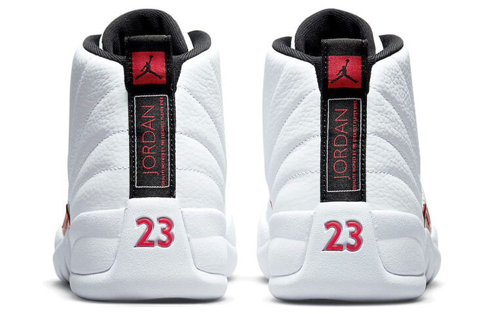 Jordan Air Jordan 12 retro "twist" high-top retro basketball shoes men's white and red 2021 edition