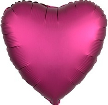 Сердце "Гранат сатин" 46 см