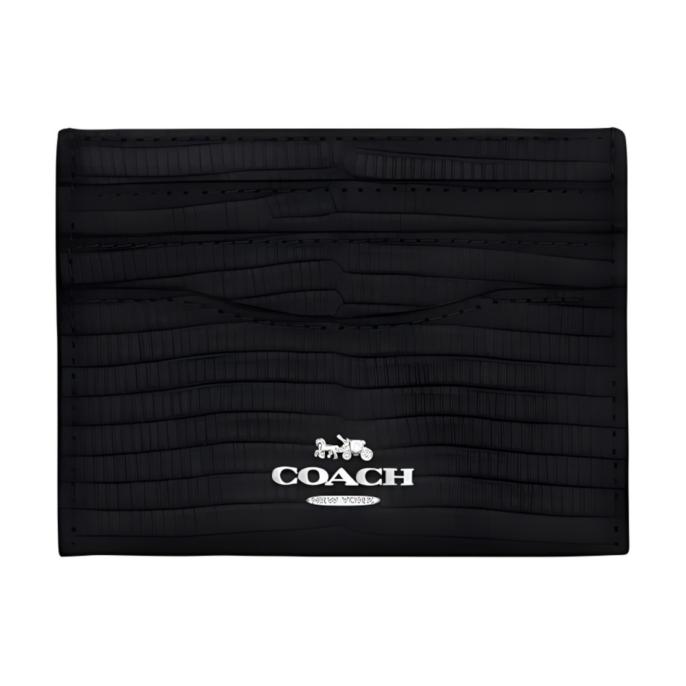 Картхолдеры и кошельки COACH Card Case Slim 10 Logo, CR844-SVBK
