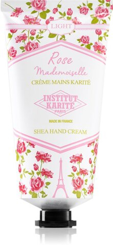 Institut Karite Paris Rose Mademoiselle Shea Hand Cream - легкий крем для рук /  z masłem shea tube + box 75  ml  / GTIN 3760091903907