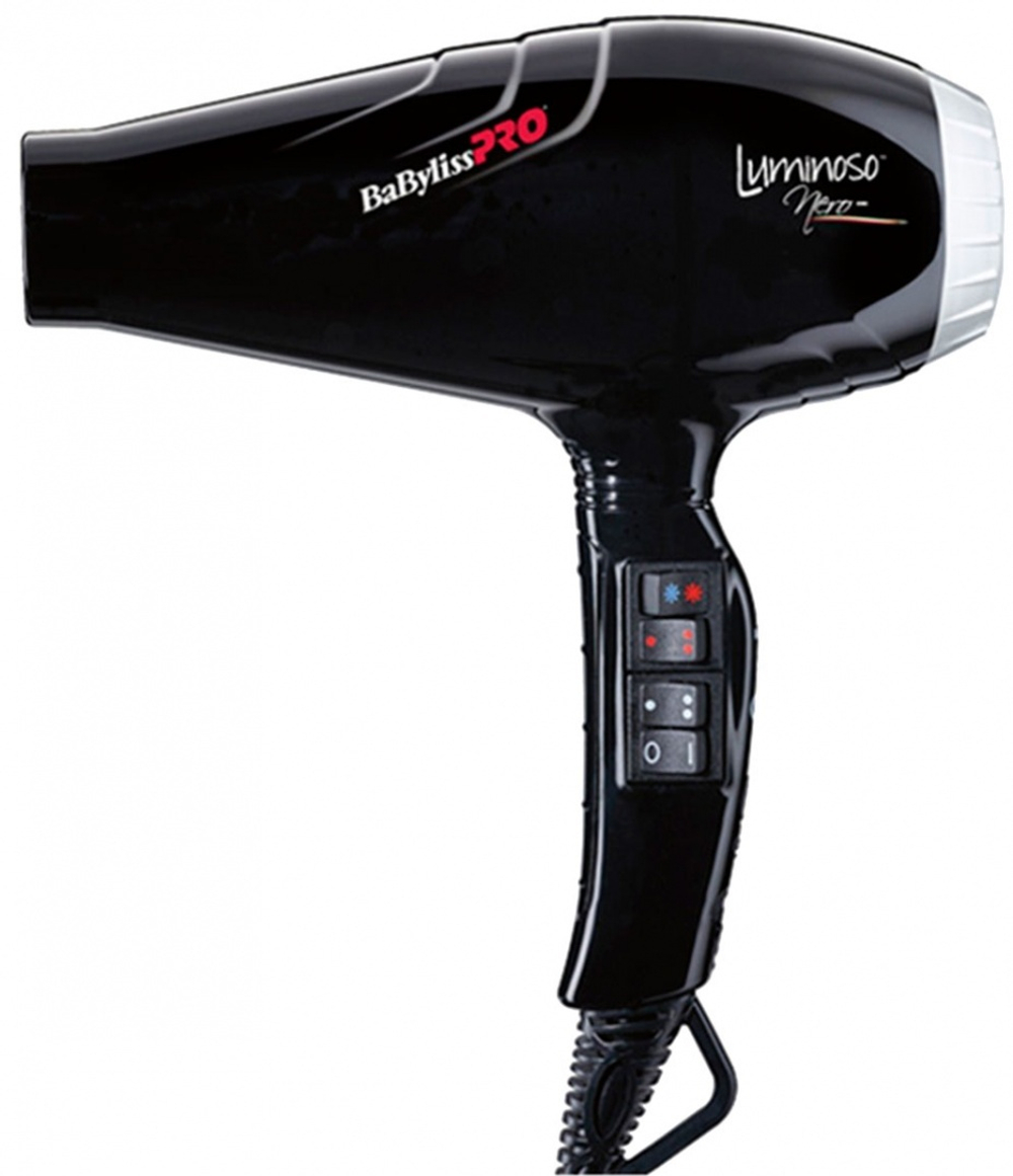 Профессиональный фен BaByliss PRO Luminoso+ Nero ionic BAB6360IBE