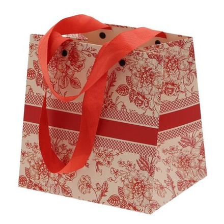 GAEM Пакет подарочный M (бумага 250г/м2, блок 12шт), L18,5 W14 H18,5 см