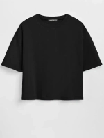 Футболка укороченная оверсайз кроп топ