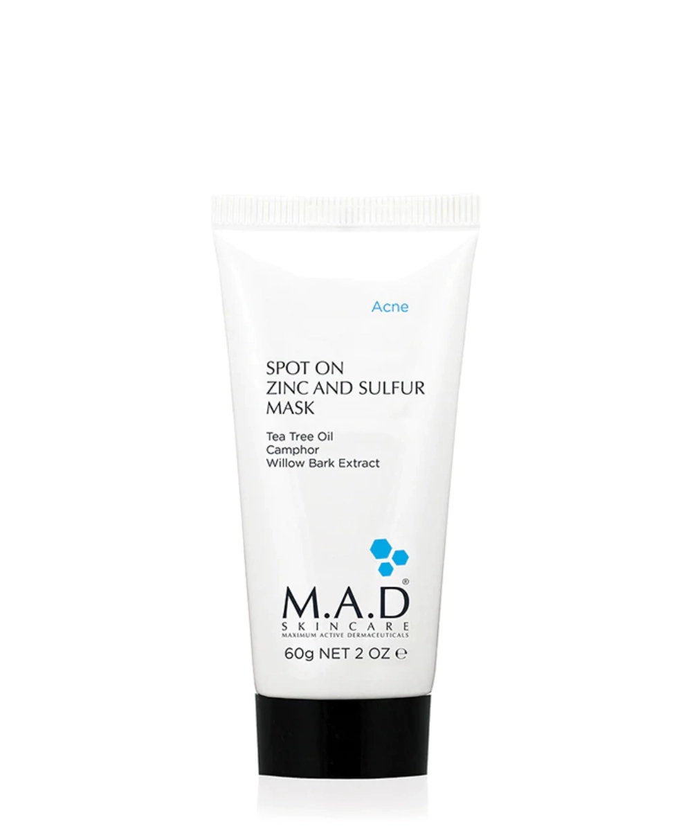M.A.D. Spot On Zinc and Sulfur Mask | Подсушивающая маска с цинком и серой, 60 гр