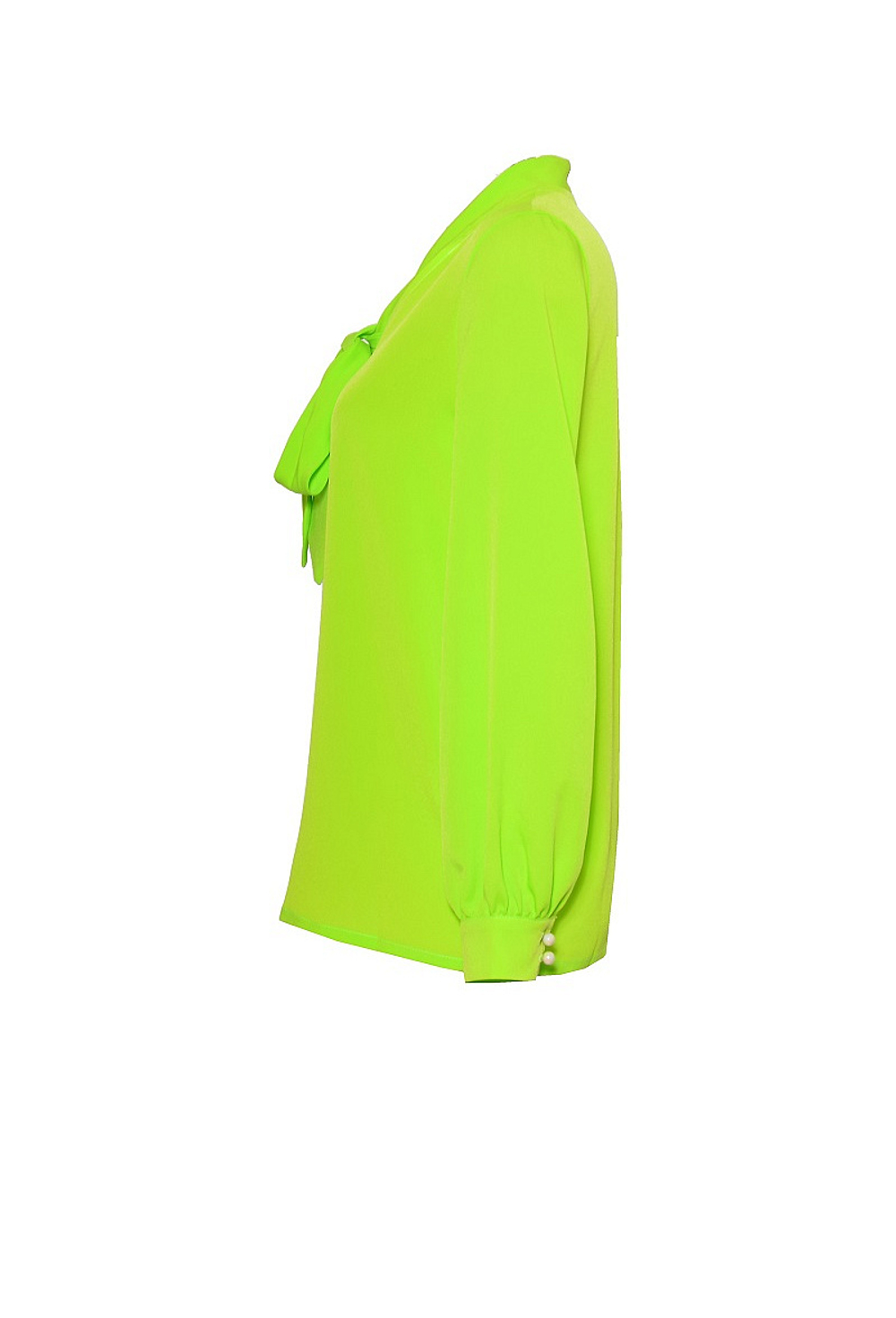 Блуза с рукавами на пуговицах салатовая 04_14SS