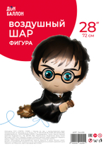 Шар (26''/66 см) Фигура, Маленький волшебник на метле, 1 шт. в уп.