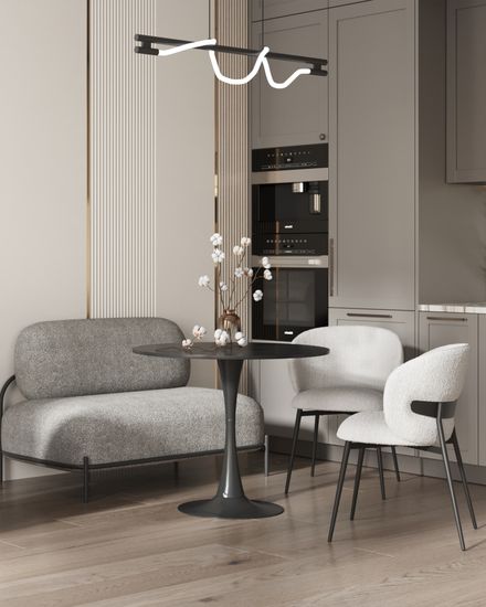 Стул Bibi букле светло-серый