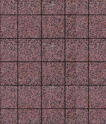 Гранитная тротуарная плитка КВАДРАТ - Б.2.К.6 Гранит Красный с черным