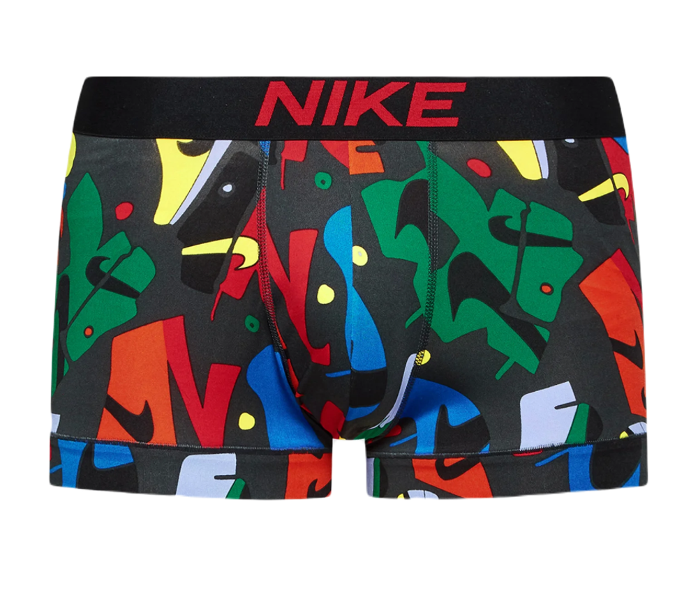 Мужские боксеры спортивные Nike Dri-Fit Essential Micro Trunk 1P - abstract sneaker print/black