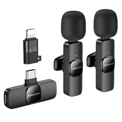 Микрофон петличный беспроводной Borofone BFK15 для iOS и Android