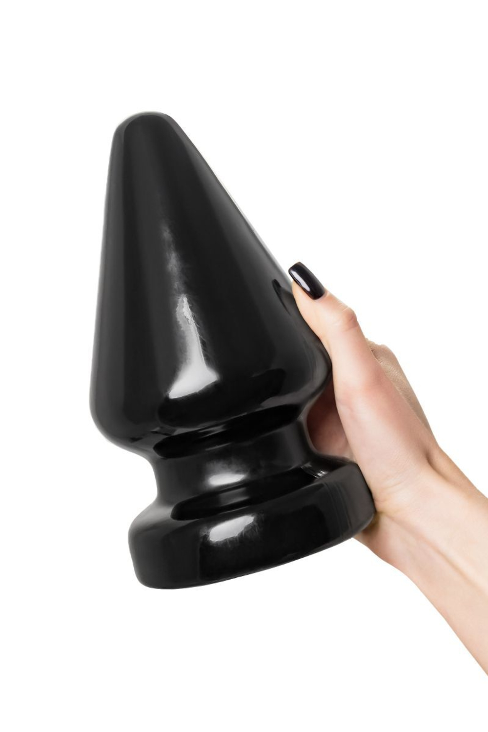 Черная анальная втулка Draco ? - 21 см.